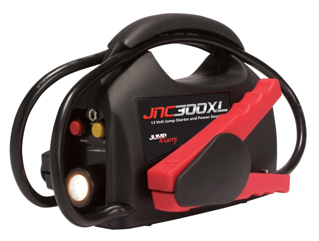 A view of the Clore Automotive Portable Battery Jump Starter