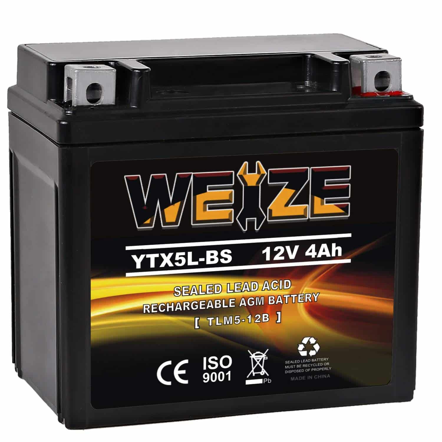 weize battery in black color