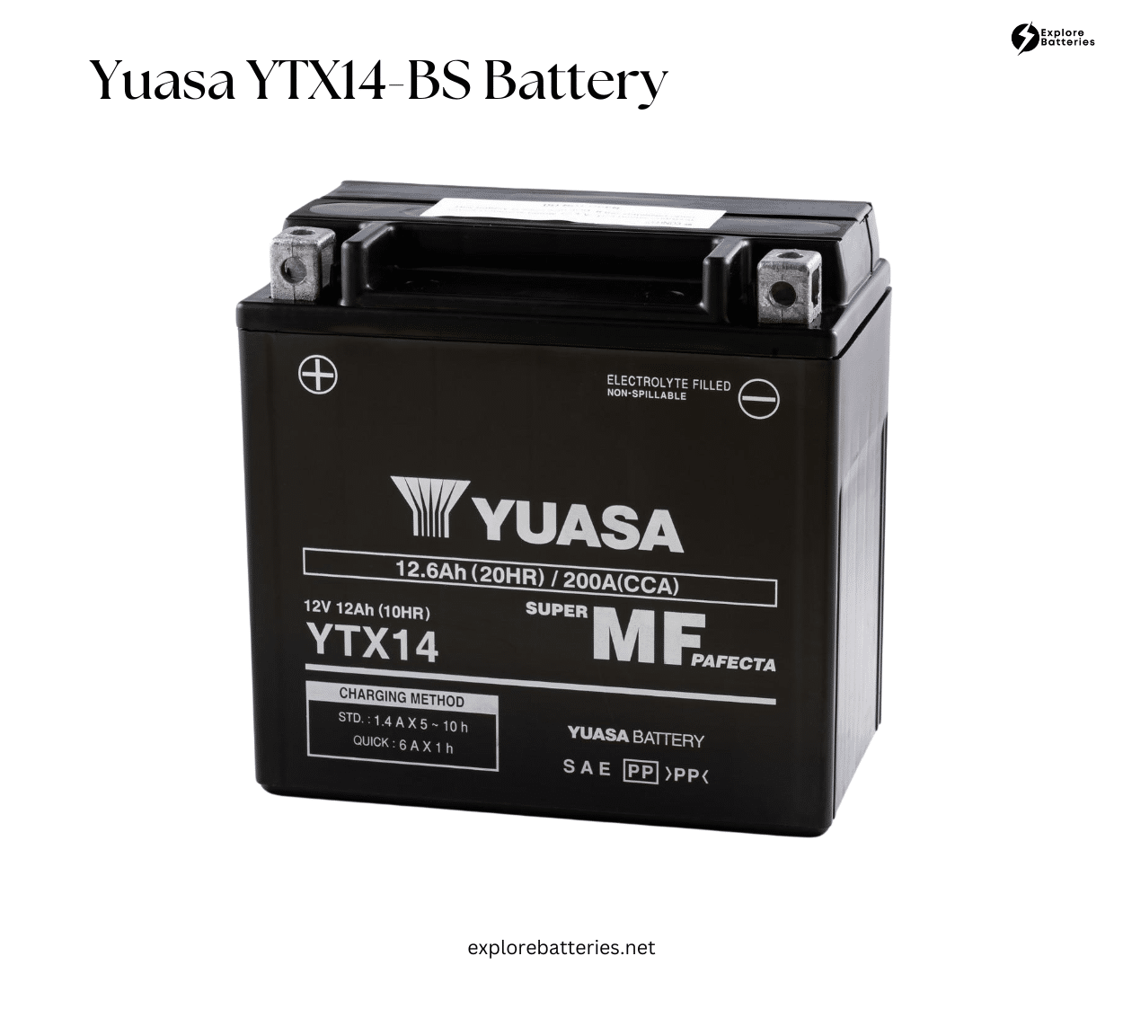 Yuasa YTX BS Battery