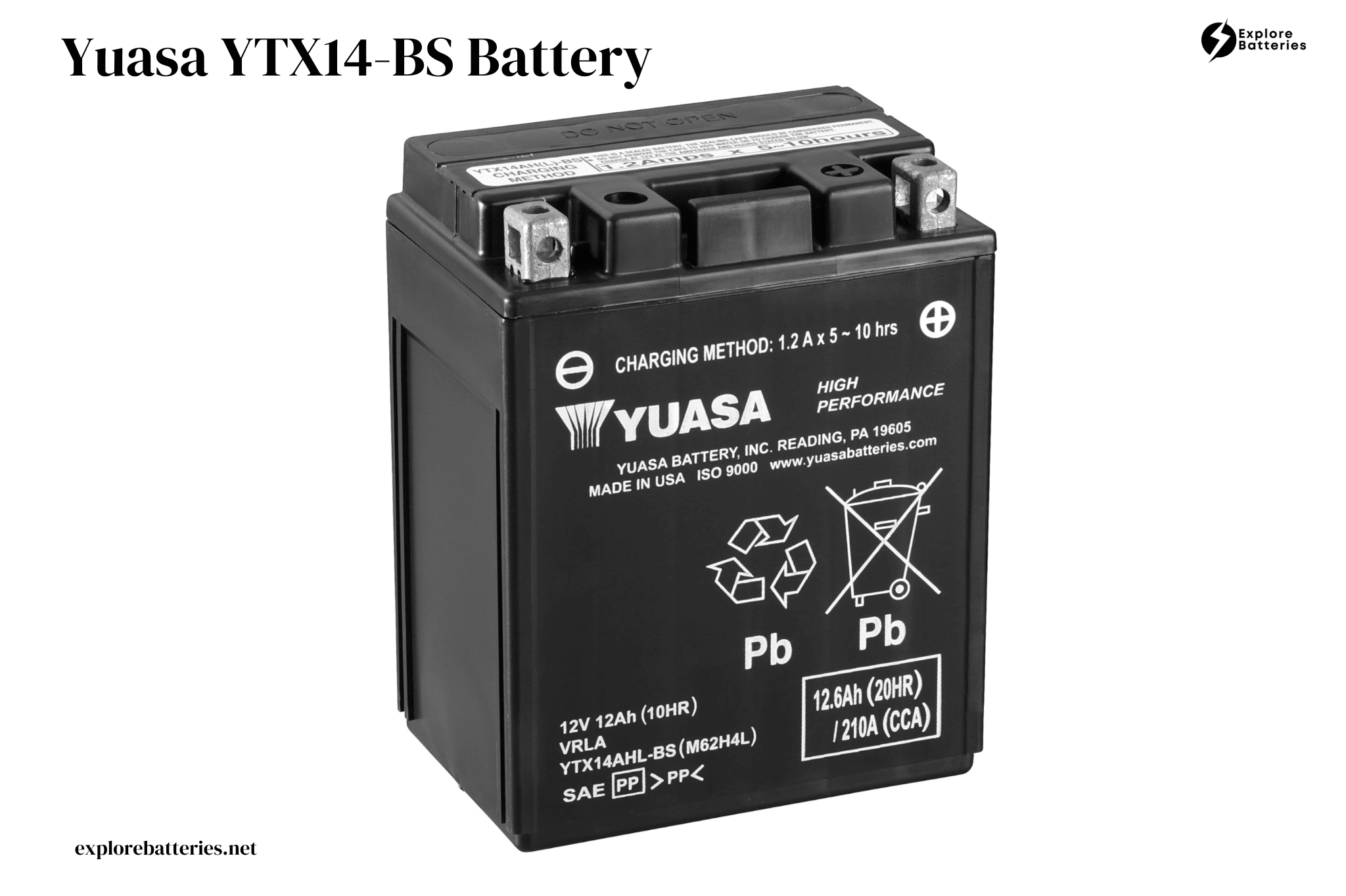 Yuasa YTX BS Battery