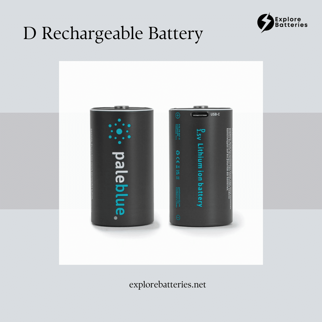 D Rechargeable Battery isolated on a light background