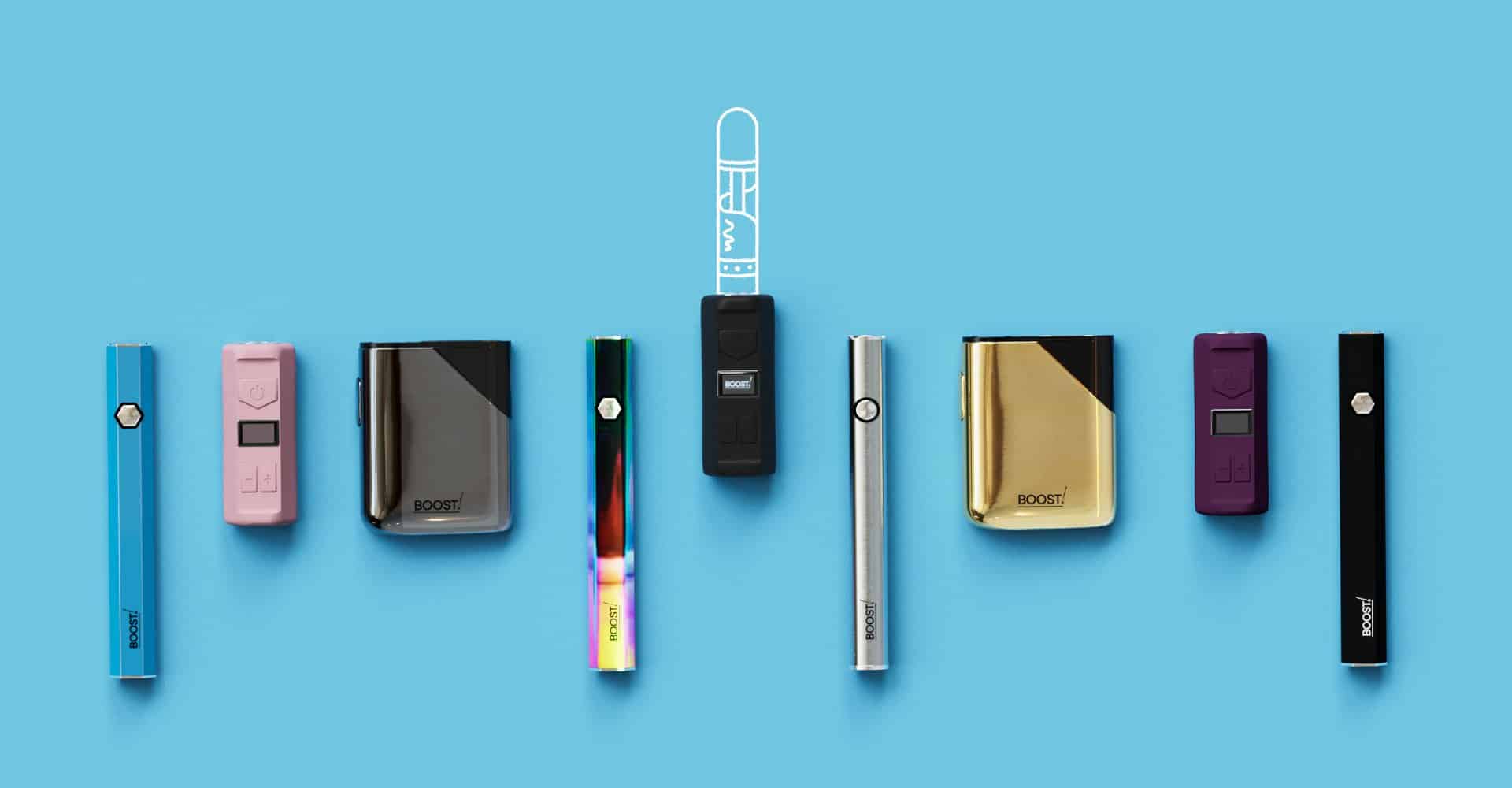 different boost vape batteries