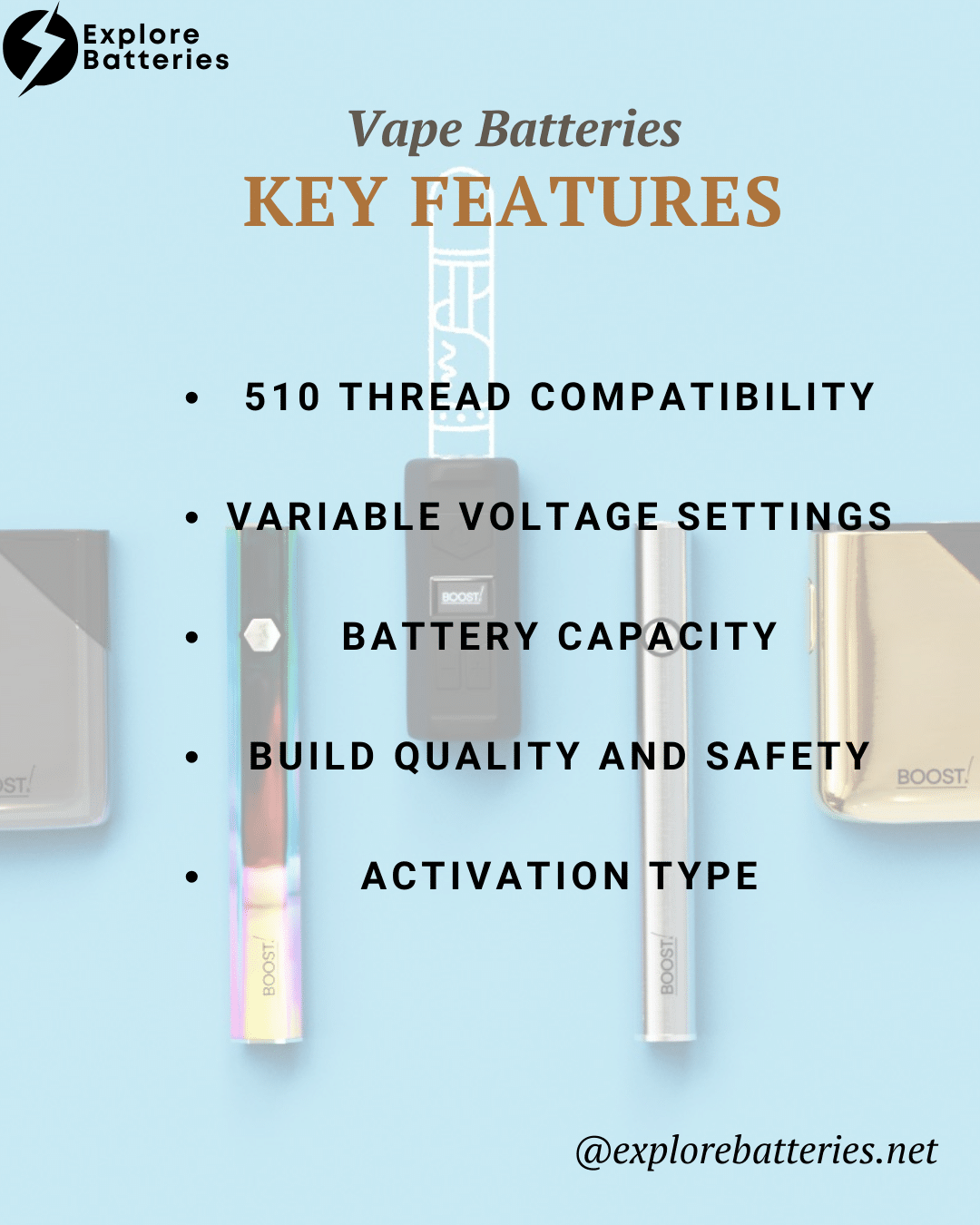 key features of vape batteries